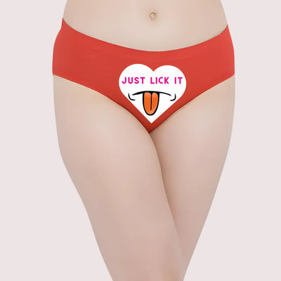 Naughty Quotes Printed Panties