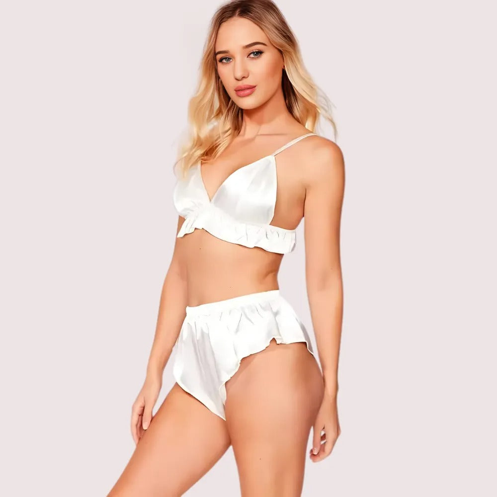 Stylish Pure Silk Bra Set for Modern Women