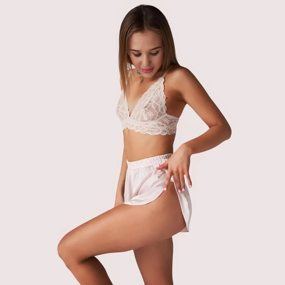 Timeless Pure Silk Bra Set for Women