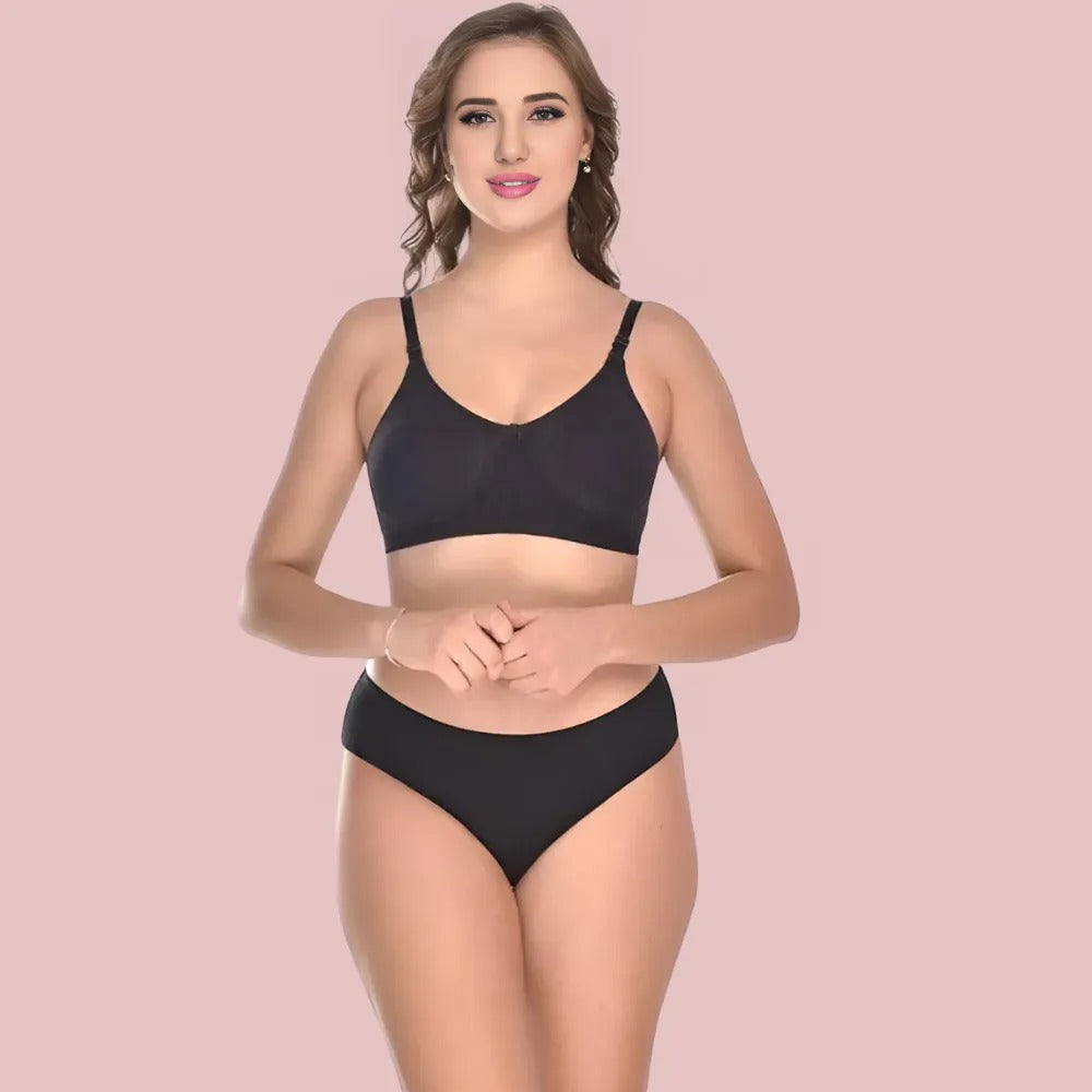 Soft Ease Cotton Comfort – Bra &amp; Panty Set (2-Pack)