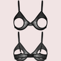 Daring & Sexy Sheer Open Cup Bralette